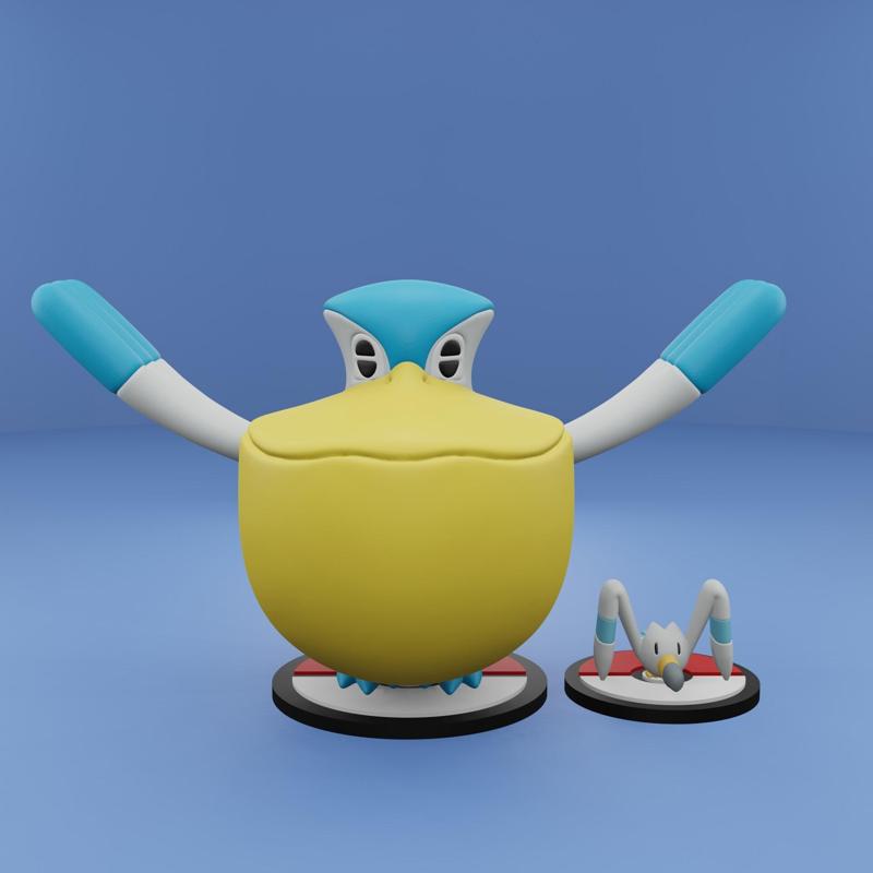 Pokemon No. 278, 279 Wingull, Pelipper