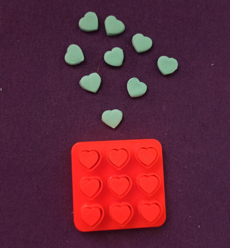 Miniature heart cutter.