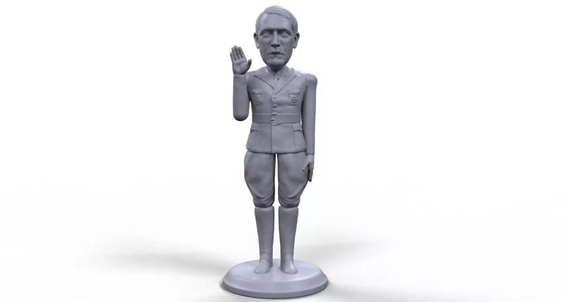 Hitler stylized high quality 3D printable miniature
