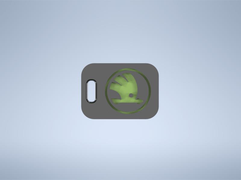 Skoda Škoda logo emblem keychain keyring