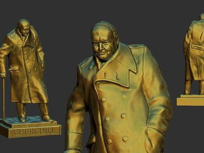 Statuette of Winston Churchill