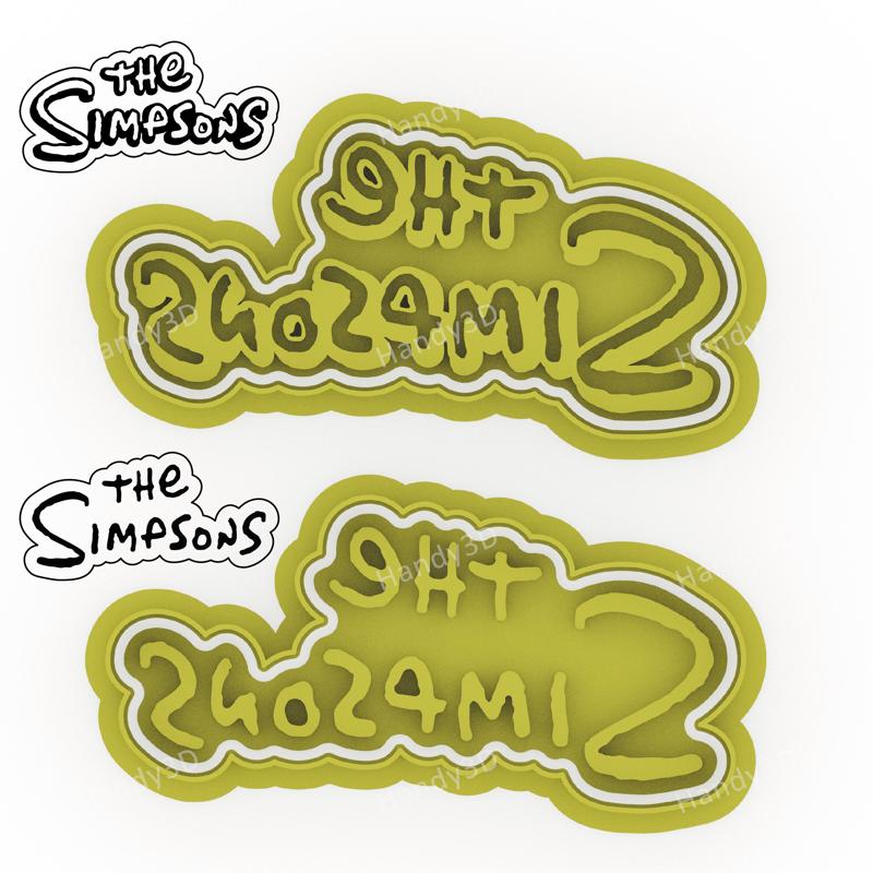 The Simpsons Logo Cookie Cutter Set - 2 Styles (10cm)