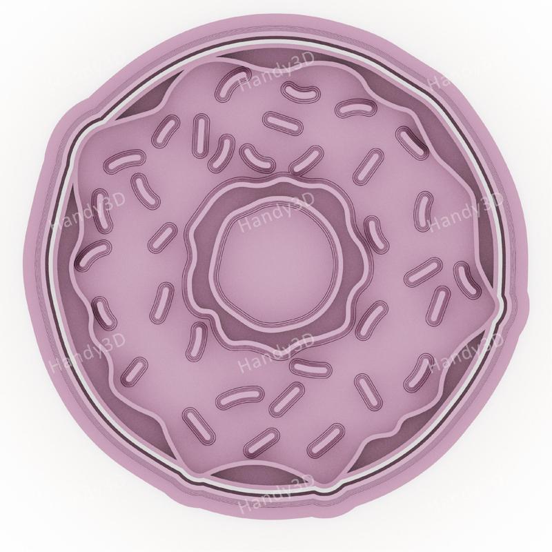 Homer's Donut Cookie Cutter & Stamp - 8cm