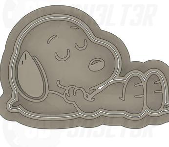 Snoopy sleeping cutter cookies, cortador de galletas