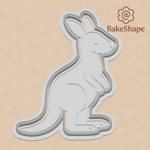 Kangaroo Cookie Cutter & Embosser STL File – 3D Printable Australian Animal Design