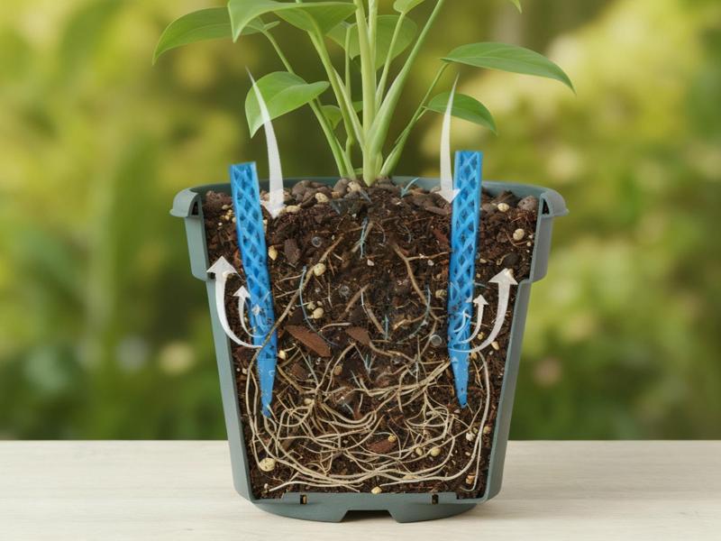 Gardening Pot Soil Aeration Column Ventilation Tube Aeration Tube Prevents Suffocated Rotten Roots