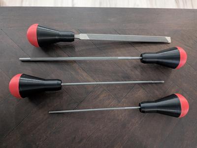 Round File Handles for Chainsaw Files and Needle Files
