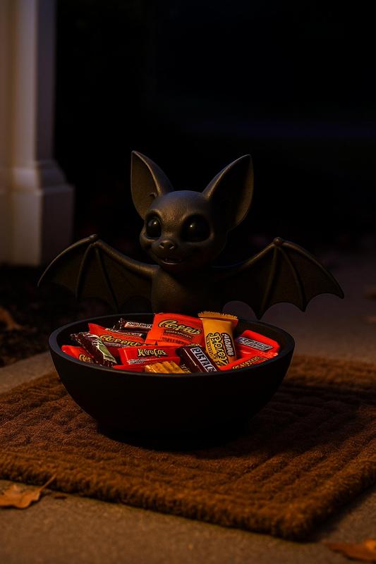 Cute Bat Halloween Candy Bowl