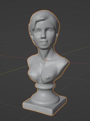 Classical Female Bust - 3D Printable Model