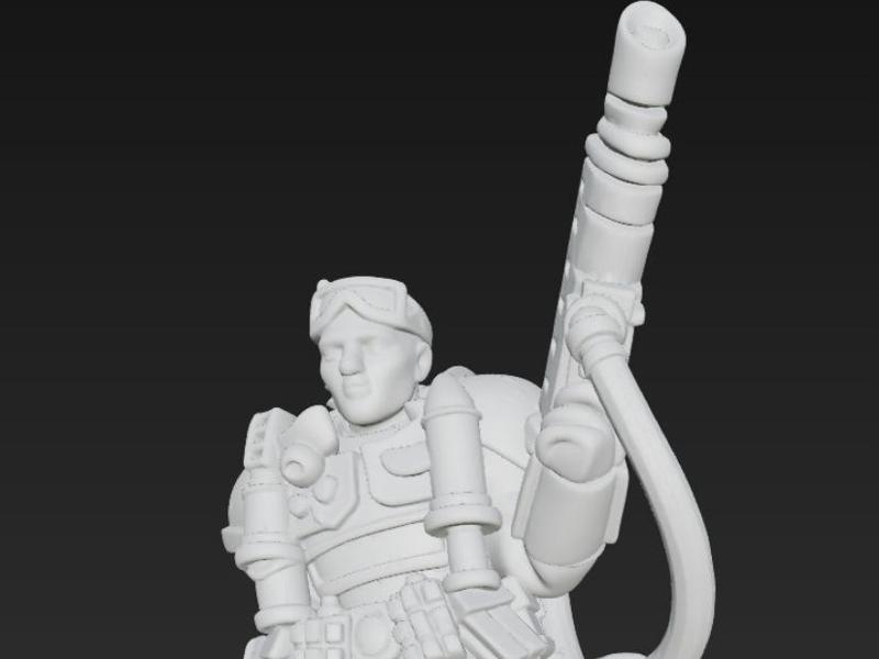 COMMANDO WITH FLAMETHROWER