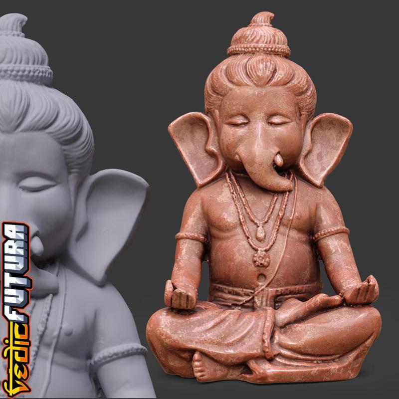 Bal Ganesh in Meditation