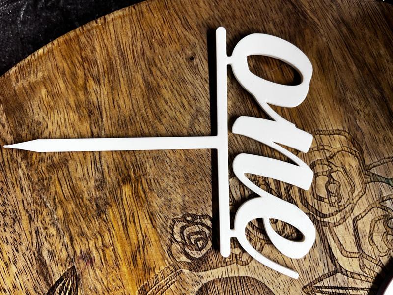 3D Printable “One” Cake Topper – First Birthday or Anniversary Party Decoration (STL)