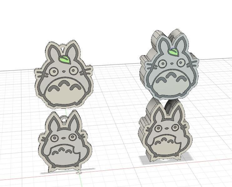 strawtoppers and totoros pendants