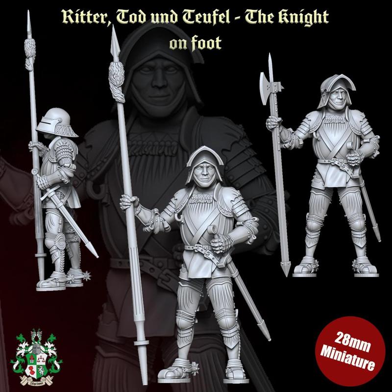 Ritter, Tod und Teufel - Dismounted Dürer Knight (modular-miniature)