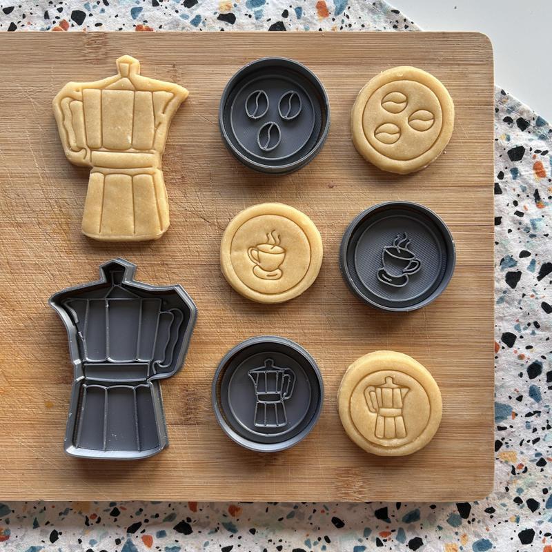 Coffee cookie cutter set