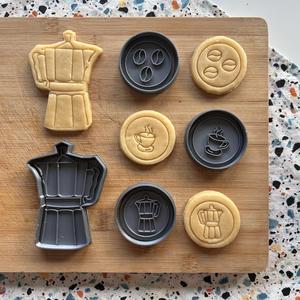 Coffee cookie cutter set
