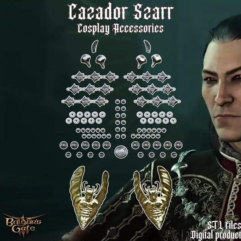 Cazador Szarr Accessories Fantasy Cosplay set Baldurs Gate 3