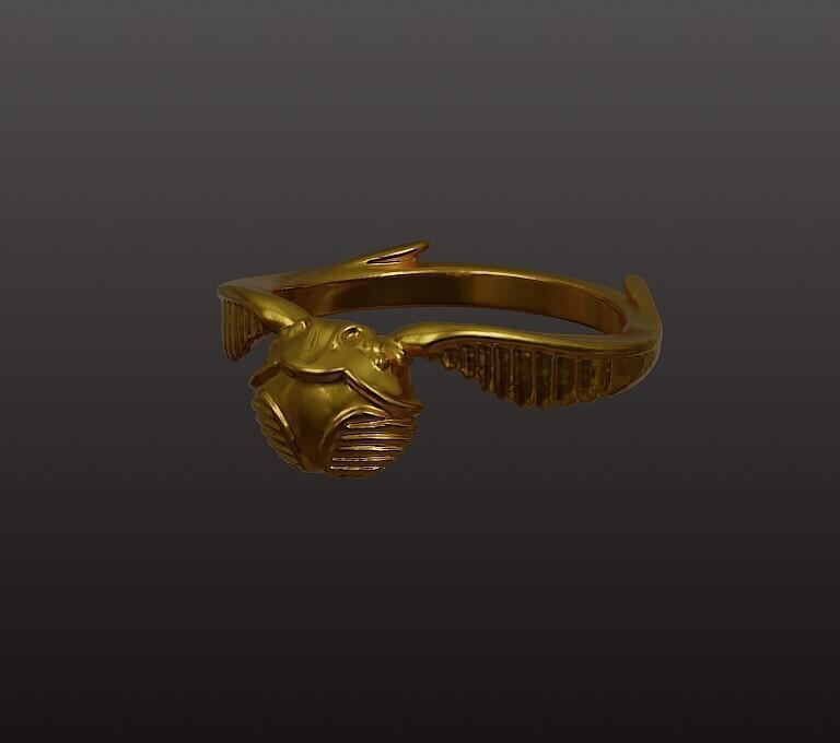 Harry Potter ring golden snitch ( Us sizes: from 4 to 12)