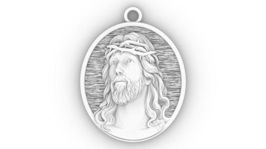 medalha medal pingente religious Jesus Head