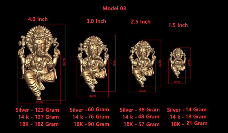Ganesh Ji Model 03 Light Weight  Models in All Sizes