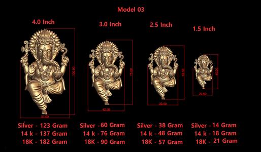 Ganesh Ji Model 03 Light Weight  Models in All Sizes