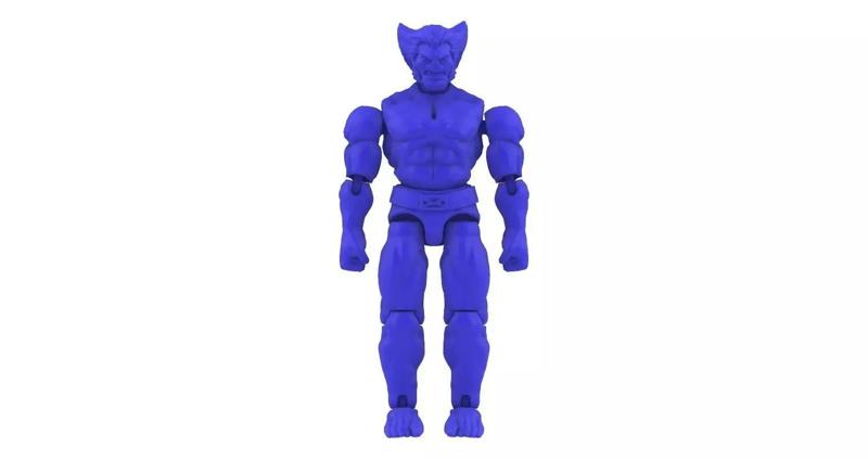 Beast X-men 97 - ARTICULATED POSEABLE ACTION FIGURE 100mm