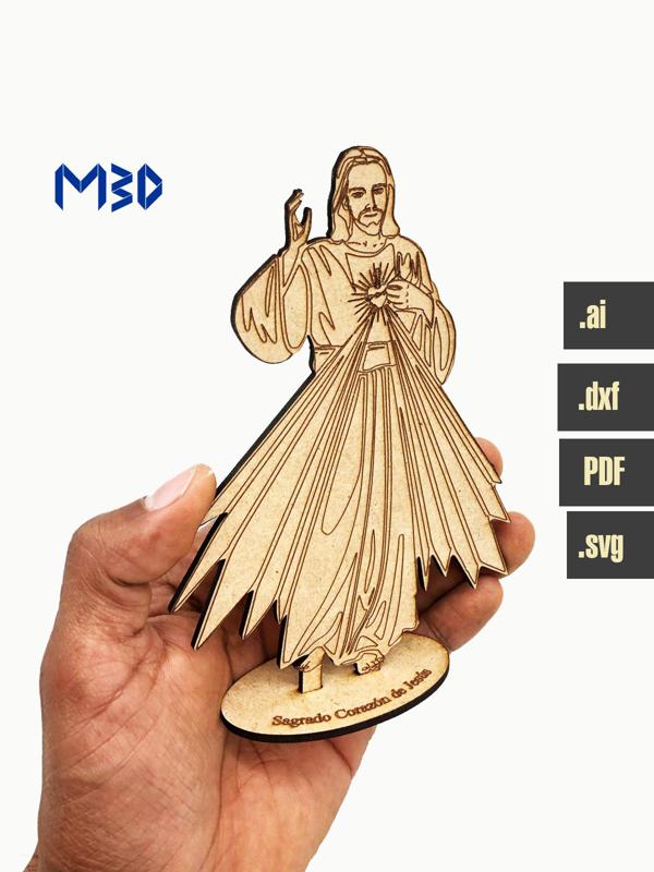 Sacred Heart MDF 15cm