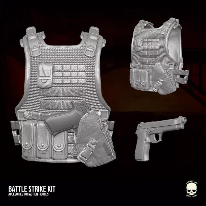 Battle Strike Kit 3D printable files for action figures