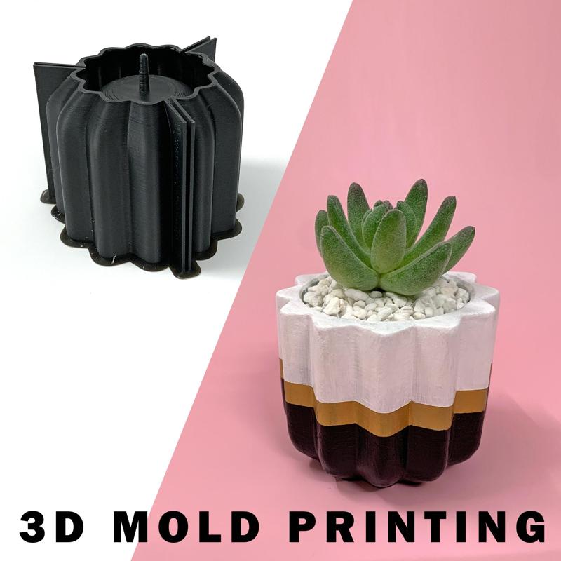 Modern planter pot mold