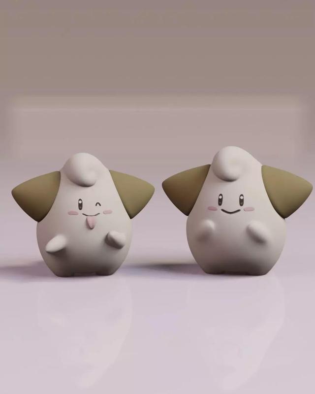 Cleffa Pokemon Fanart 2 Poses