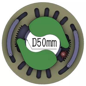 3D Printable Iris mechanism-3DP2BLROD50A