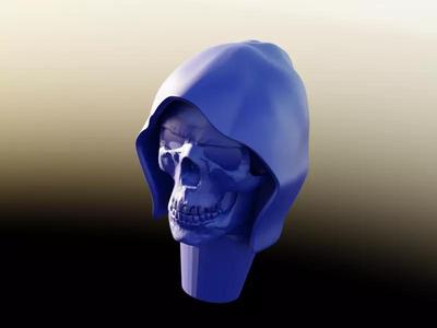 3 Floyds Zombie Ice style Skull Beer tap handle garnish