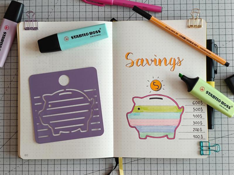 Bullet Journal Savings