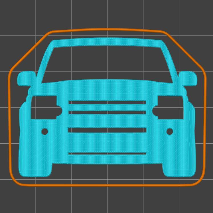 Land Rover Discovery 3 III 2004-2009 key silhouette