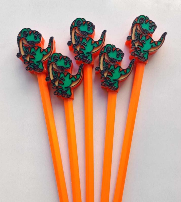 Dinosaur pencil topper