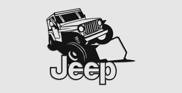 Jeep Wrangler with text