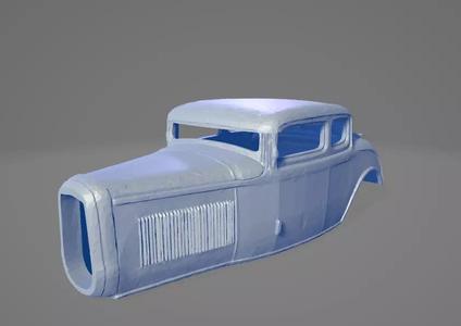 3D Printable RC Hot Rod Shell - 1-10 Scale