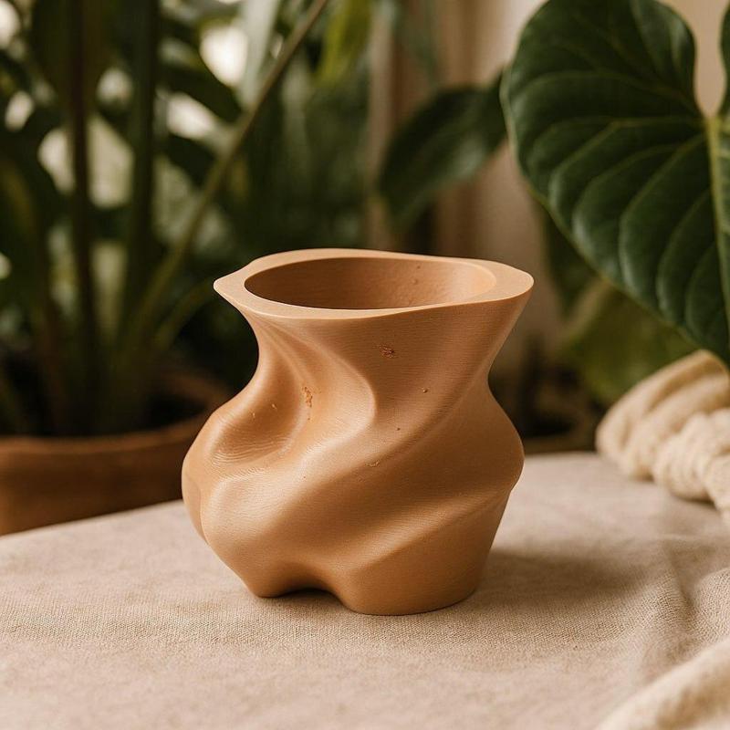 Organic Swirl Vase – Modern Nature-Inspired Decor