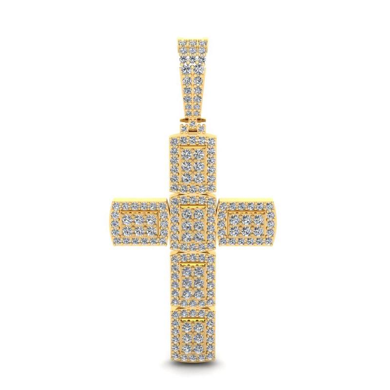 Cross diamond pendant