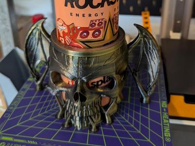 Grinning Bat-Skull – Halloween Drink Holder