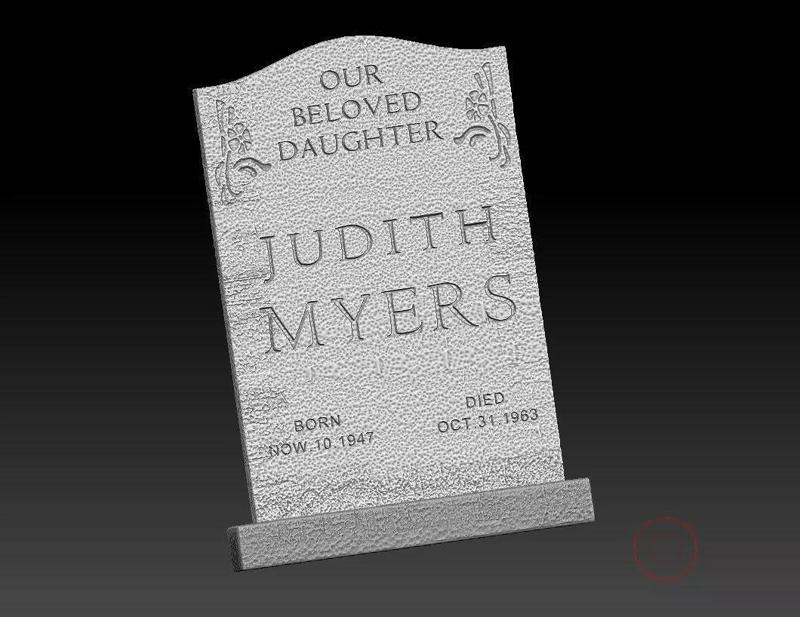 Halloween Judith Myers Tombstone