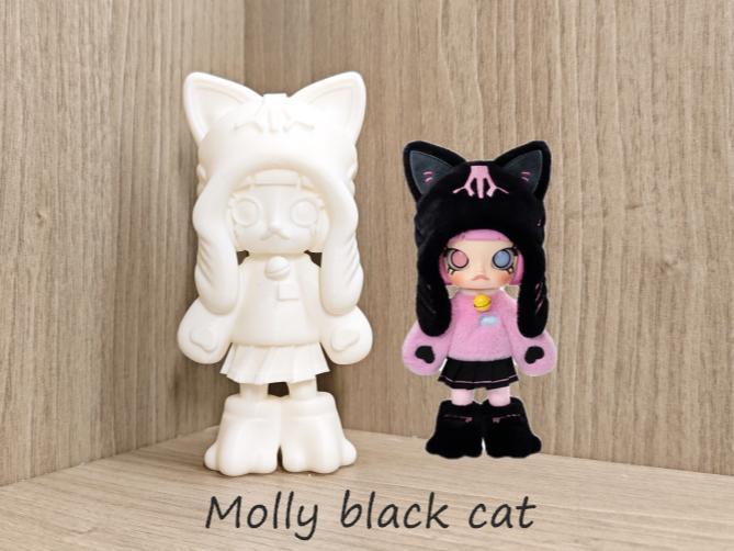 Pop Mart Molly black cat (100mm, 2.5h, 40g!)