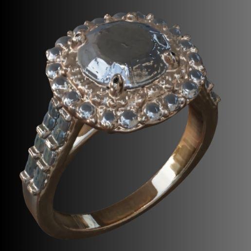 Elegant Round Gemstone Ring