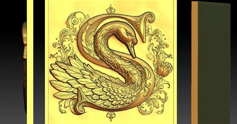 1 swan CNC Relief Model
