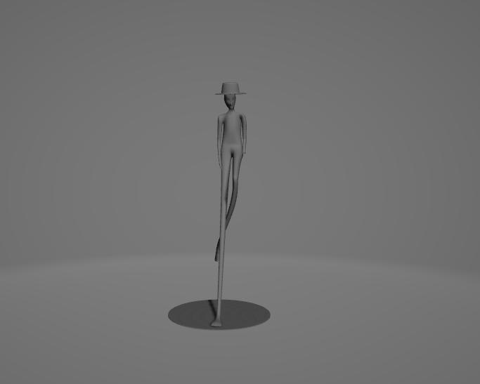 Decor Standing Man – 3D Printable Modern Human Silhouette Sculpture