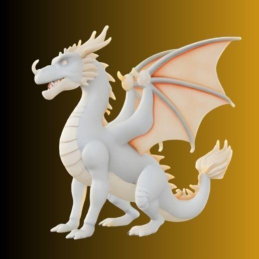 Fantasy Dragon STL Model for 3D Printing