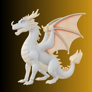 Fantasy Dragon STL Model for 3D Printing