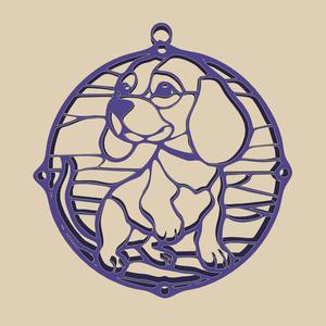 Kawaii Vitro Beagle Keychain: Adorable Companion for your Keys!
