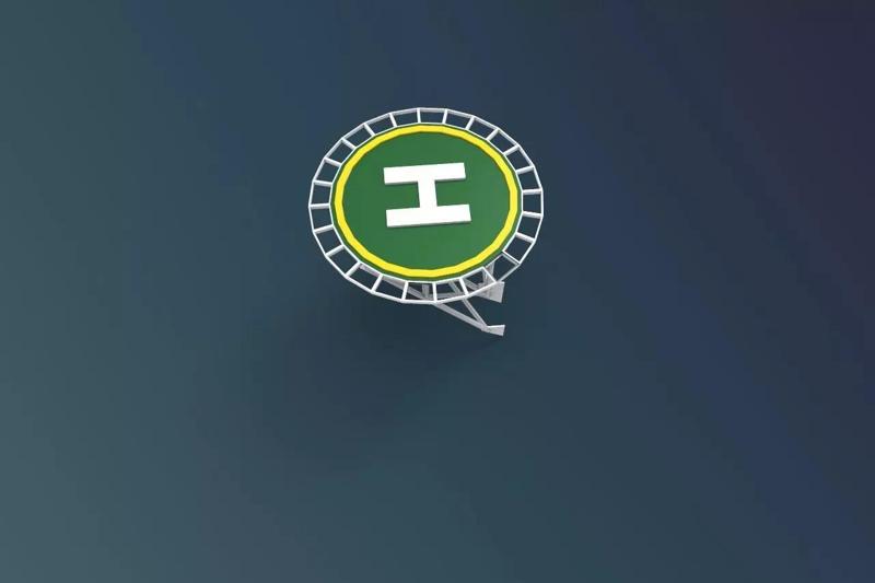 Helipad Helideck ship