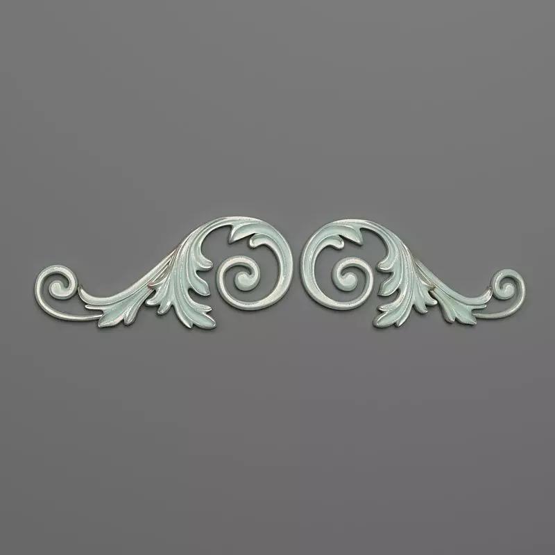 Onlay two decorative scrolls